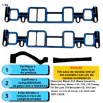 Junta Coletor Admissao Gm Blazer S10 4.3 V6 12v Vortec - Imagem 3