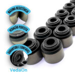 Kit Retentores Hastes Válvulas Hyundai / Kia Picanto Atos Hb20 1.0/1.1 12v - 12 Peças - Imagem 5