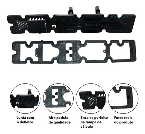 Kit Junta Superior com Retentor C4 Pallas C5 Picasso 2.0 16v Ew10a - Imagem 2