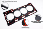 junta de cabeçote Toyota Etios Yaris 1.3 1.5 16V 2012/... fibra - Imagem 2
