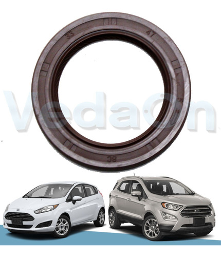 Retentor Dianteiro 16V Ford Fiesta Courier Ecosport 1.4 Zetec SE 1.6 Zetec S Sigma Todos