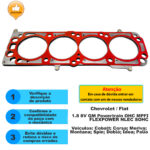 Junta Cabeçote Fiat Stilo Palio Idea 1.8 8v 2003 inox/... - Imagem 3