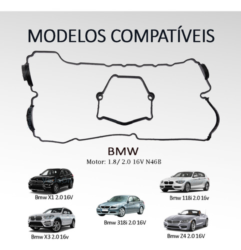 Jogo Junta Completo Bmw 318i 320i X1 1.8 2.0 16v N46 - Imagem 4