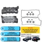 KIT JTAS MLS C/RETENTOR HYUNDAI SANTA FE/ GLS 05/ MTR G6EA DOHC 2.7 V6 24V - Imagem 5