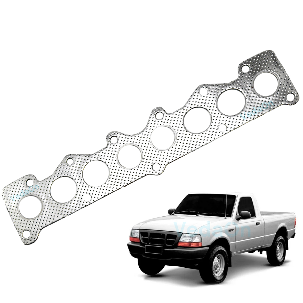 Jogo Junta Motor Ford Ranger 2.8 8v Td Diesel Power Strok Aço - Imagem 4
