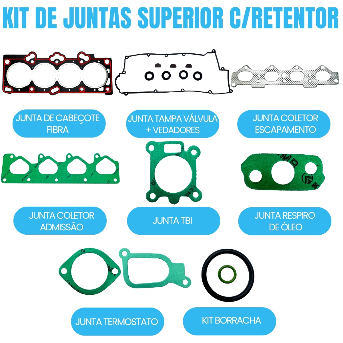 Kit Junta Superior Hyundai Tucson I30 Elantra 2.0 16v G4gc - Imagem 2
