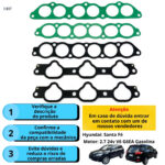 Kit Coletor de Admissão Tucson/ Sonata/ Santa Fe 2.7 V6 24V G6BA / G6EA DOHC - Imagem 3