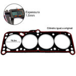 Junta De Cabeçote Vw Parati Voyage Ls 1.5 8v 74/... - Imagem 2