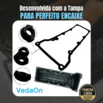 Junta Tampa Válvula Ford Escort Ecosport 1.6 8v Zetec Rocam - Imagem 5