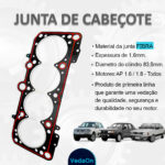 Junta Cabeçote Vw Gol Santana Passat Ap 1.6 1.8 1997/... - Imagem 6