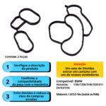 Junta Trocador Calor BMW X1 X3 118 120 318 320i N46 316i E46 - Imagem 5