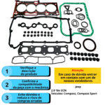 Jogo Completo PAK Com Retentor Jeep Compass Sport 2.0 16V ECN - Imagem 3