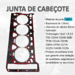 Junta De Cabeçote Audi A3 A4 Tt 1.8 2.0 16v Tsi Tfsi Amianto - Imagem 5