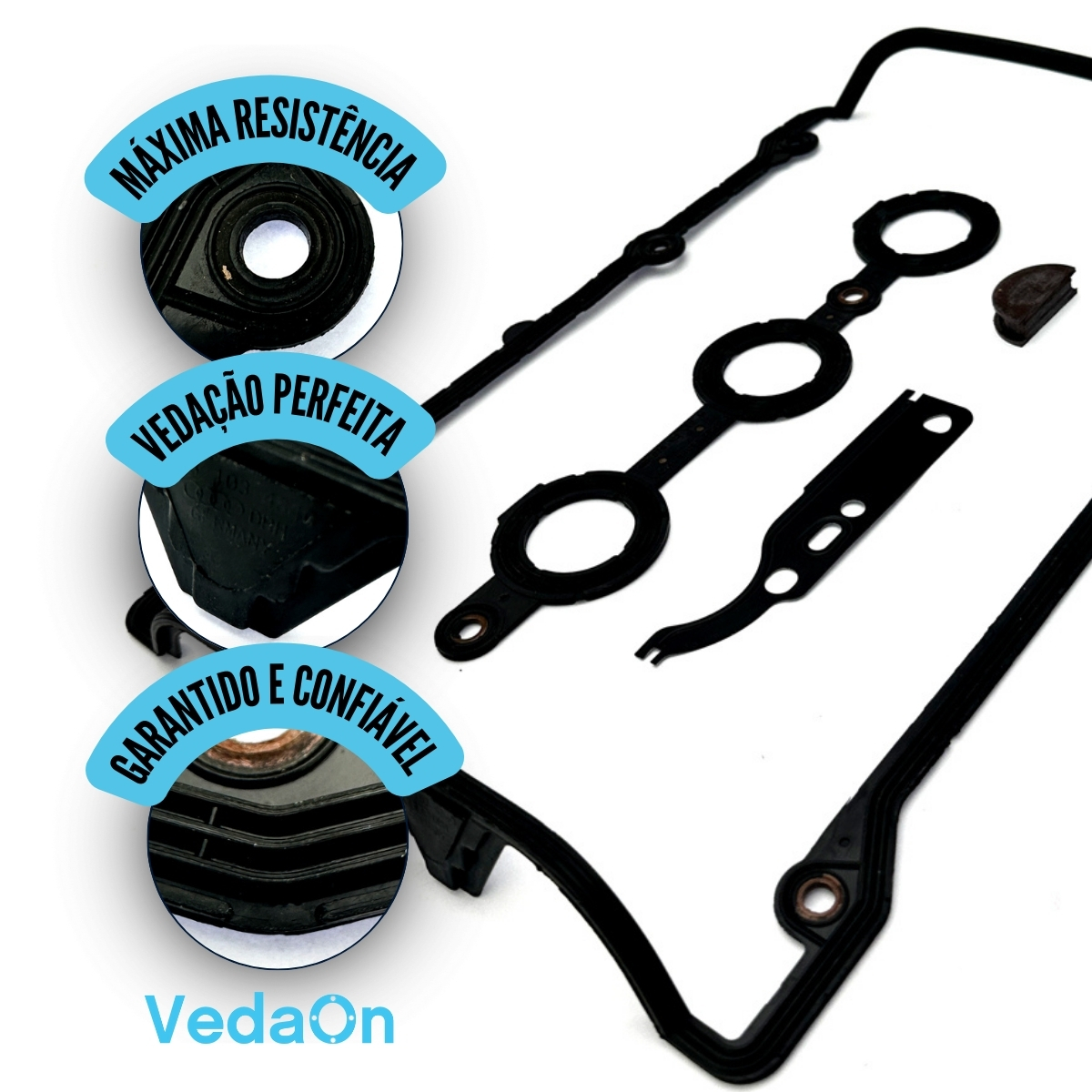 Kit Junta Tampa Valvula para Audi A4 A6 Passat 2.4 2.7 2.8 - Imagem 5