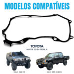 Junta Tampa De Distribuição Toyota Hilux 2.8 8v 3l Diesel - Imagem 3