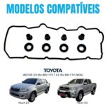 Kit Junta Tampa Valvula Toyota Hilux 2.5 3.0 16v 2kd 1kd - Imagem 2