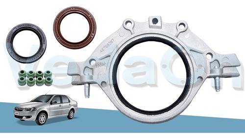 Kit de Retentores Fiat 8V FIRE 1.0 Palio/Siena/Uno Mille / 1.3 Strada/Fiorino/Furgão