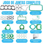 Jogo Juntas Motor Mwm X-10 4cil Com Cabecote E Retentores - Imagem 2