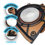 Retentor Flange Traseiro AH 16V Ford 2.0/2.3 Duratec/CJBA/CBJA/2.5 Ecosport/Fiesta/Focus/Fusion/Ranger eixo 88mm - Imagem 4