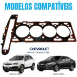 Junta De Cabeçote Sob Medida 2,4mm Gm Captiva 2.4 8v Malibu - Imagem 2