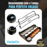 Kit Junta Tampa Válvula Zetec 16V Escort 97/ Mondeo 94/96 1.8/2.0 C/ Ved De Prisioneiros - Imagem 2