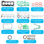 Jogo Junta Completo com Retentor Renault Megane Scenic 2.0 16V F4R - Imagem 2
