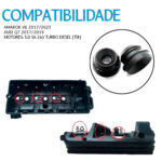 Jogo Aneis Vedacao Tampa Valvulas Amarok 3.0 V6 Audi Q7 Dies (kit com 12 peças) - Imagem 3