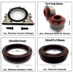 Kit de Retentores VW Gol 1000/ Flex 1.0 8V AER/ALL/AT - Com Flange - Imagem 2