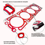 Junta De Cabeçote Vectra/ Omega/ Monza/ S10 Motor 2.0/2.2 - 8V Ohc Flexpower Mls - Imagem 6