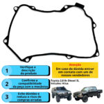 Junta Tampa De Distribuição Toyota Hilux 2.8 8v 3l Diesel - Imagem 2