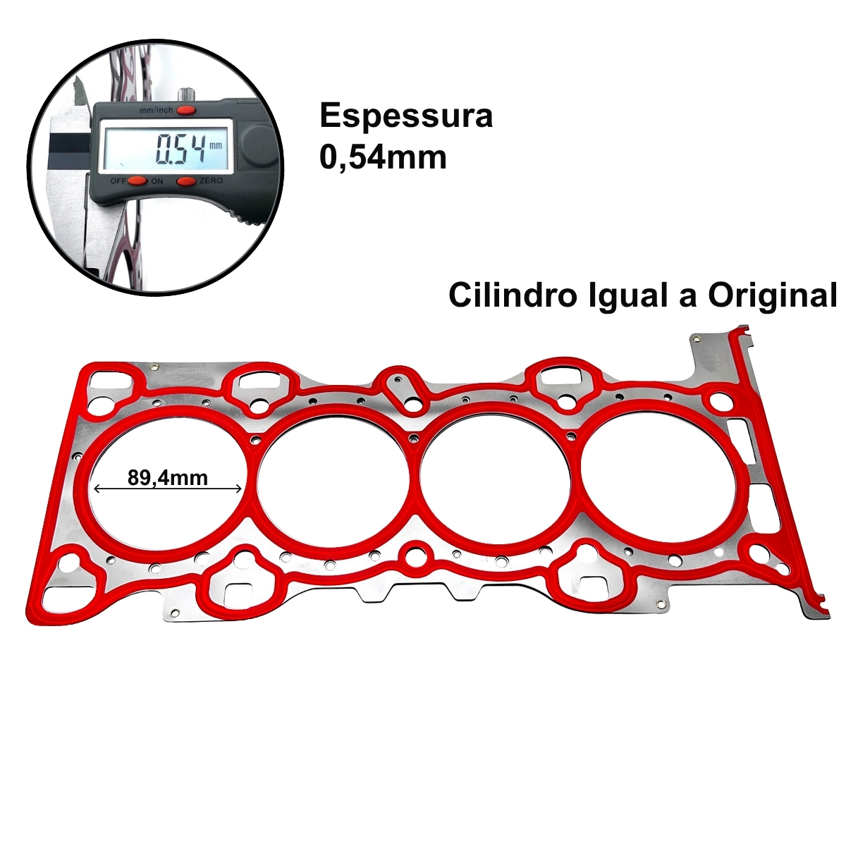 Junta Cabeçote Aço Range Rover Evoque 2.0 16v Gasolina 2011/ - Imagem 2
