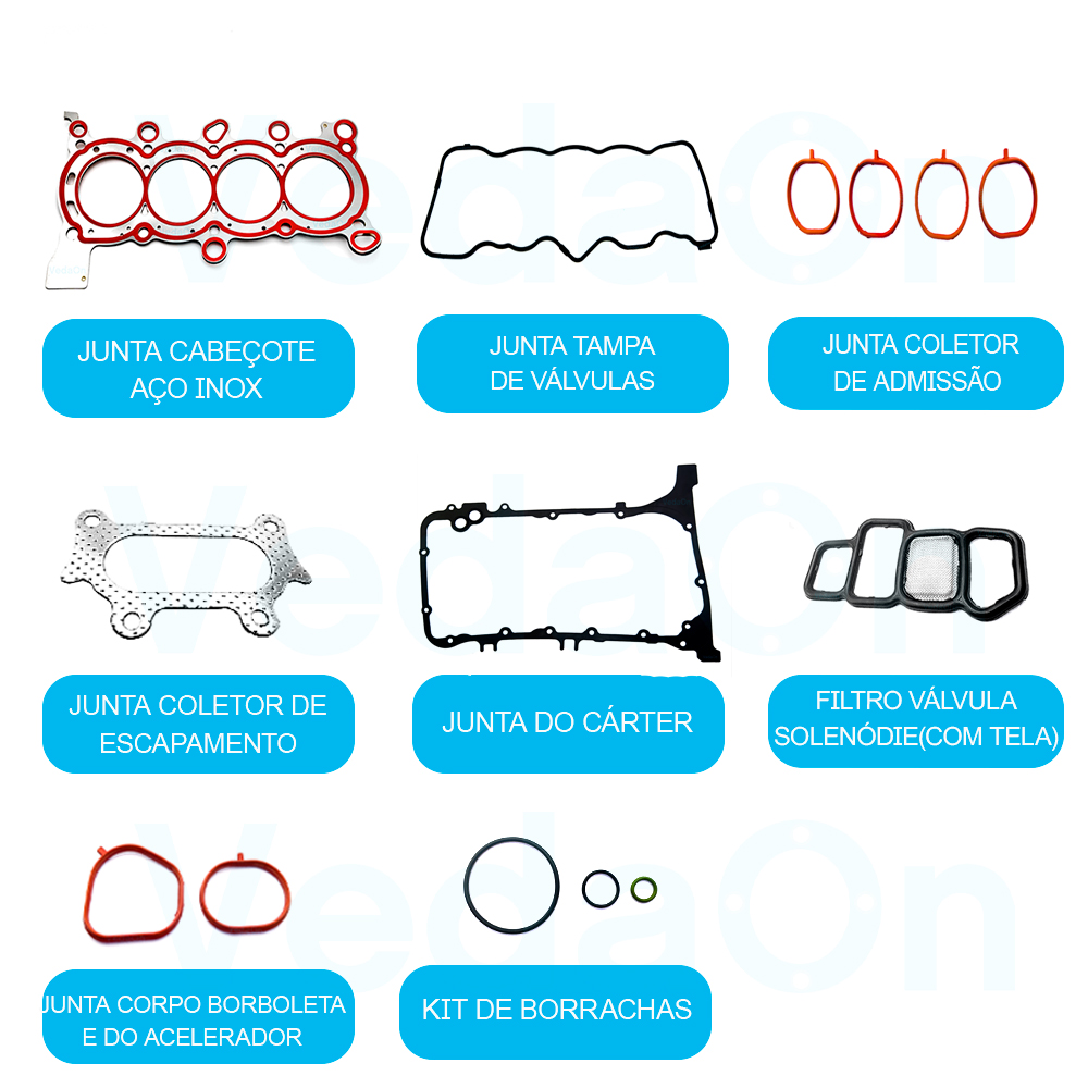 Junta Completa Motor Civic 2.0 16V Flex 2011/2021 - Imagem 2