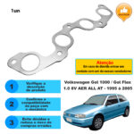 Junta Coletor Escapamento Vw Gol At 1.0 8v 1000 Flex 95/... - Imagem 2