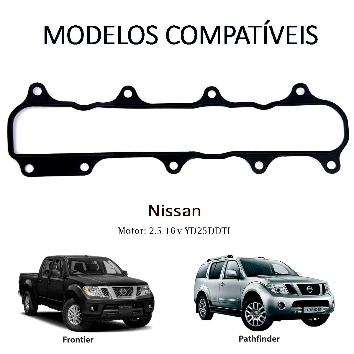 Kit Juntas Coletor Admissão para Nissan Frontier 2.5 Diesel - Imagem 3