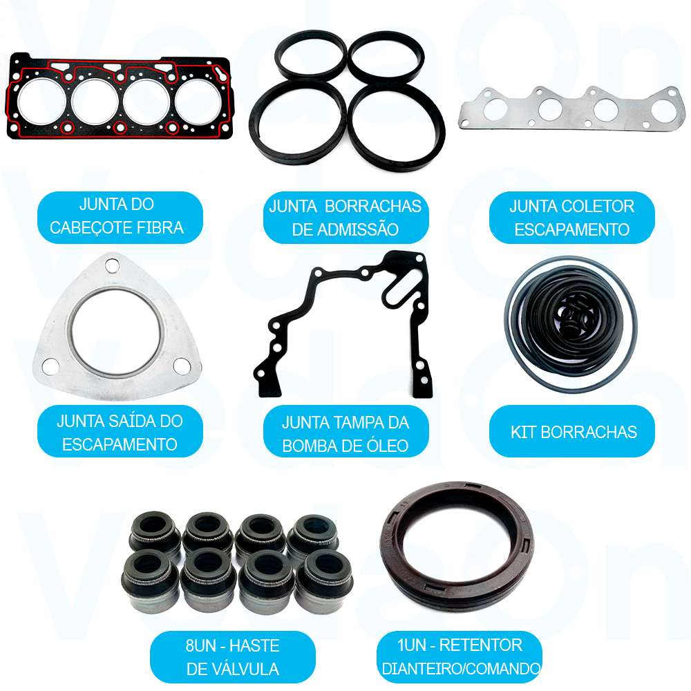 Junta Superior Com Retentor Fox Total Flex 1.0 8v Aqz Bje - Imagem 2
