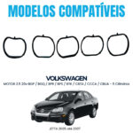Junta Coletor Admissão Golf New Beetle 2.5 20v 5 Cilindros - Imagem 3