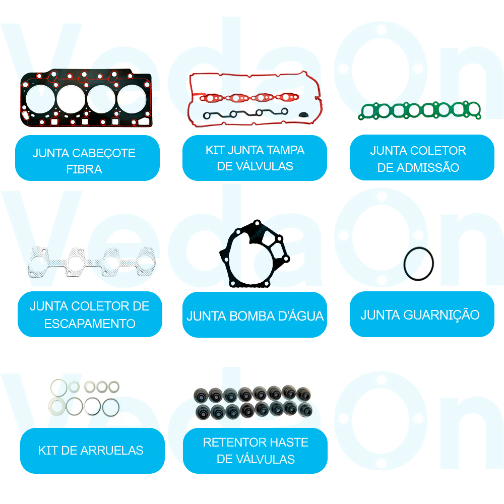 Junta Superior Retentor Hyundai HR 2.5 16V Diesel - Imagem 3