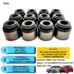 Kit Retentores Hastes Válvulas Hyundai / Kia Picanto Atos Hb20 1.0/1.1 12v - 12 Peças - Imagem 4