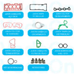 Kit de Juntas INOX com Retentores Ford Fiesta/Ka 1.0 8V Zetec Rocam - Imagem 2
