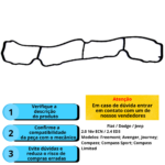 Junta De Coletor Admissão Fiat freemont jeep compass dodge journey 2.0 Ecn 2.4 16v ED3 - Imagem 2