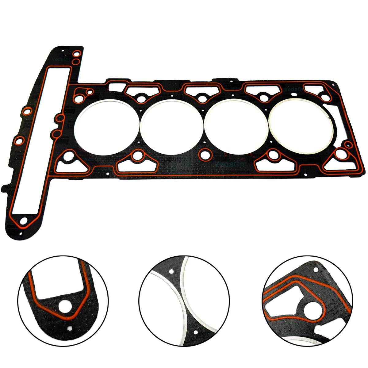 Junta De Cabeçote Sob Medida 2mm Gm Captiva 2.4 8v Malibu - Imagem 2