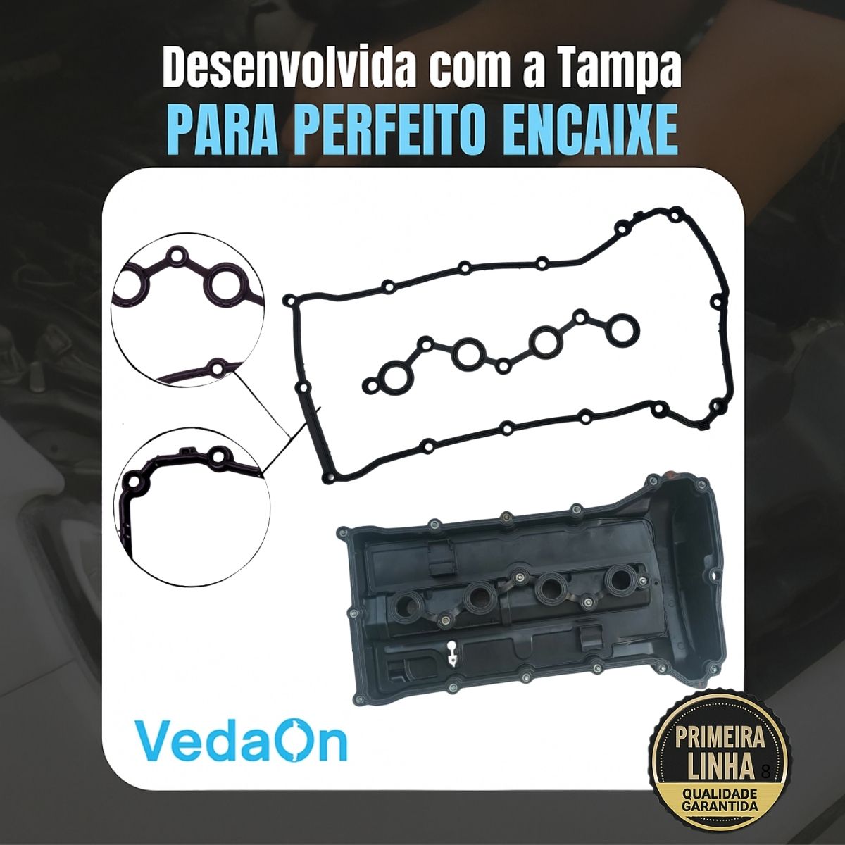 Kit De Junta Tampa Válvula Fiat freemont jeep compass dodge journey 2.0 Ecn 2.4 16v ED3 - Imagem 7