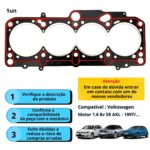 Junta Cabecote Vw Golf Bora Polo 1.6 8v Sr Akl 97/... - Imagem 6