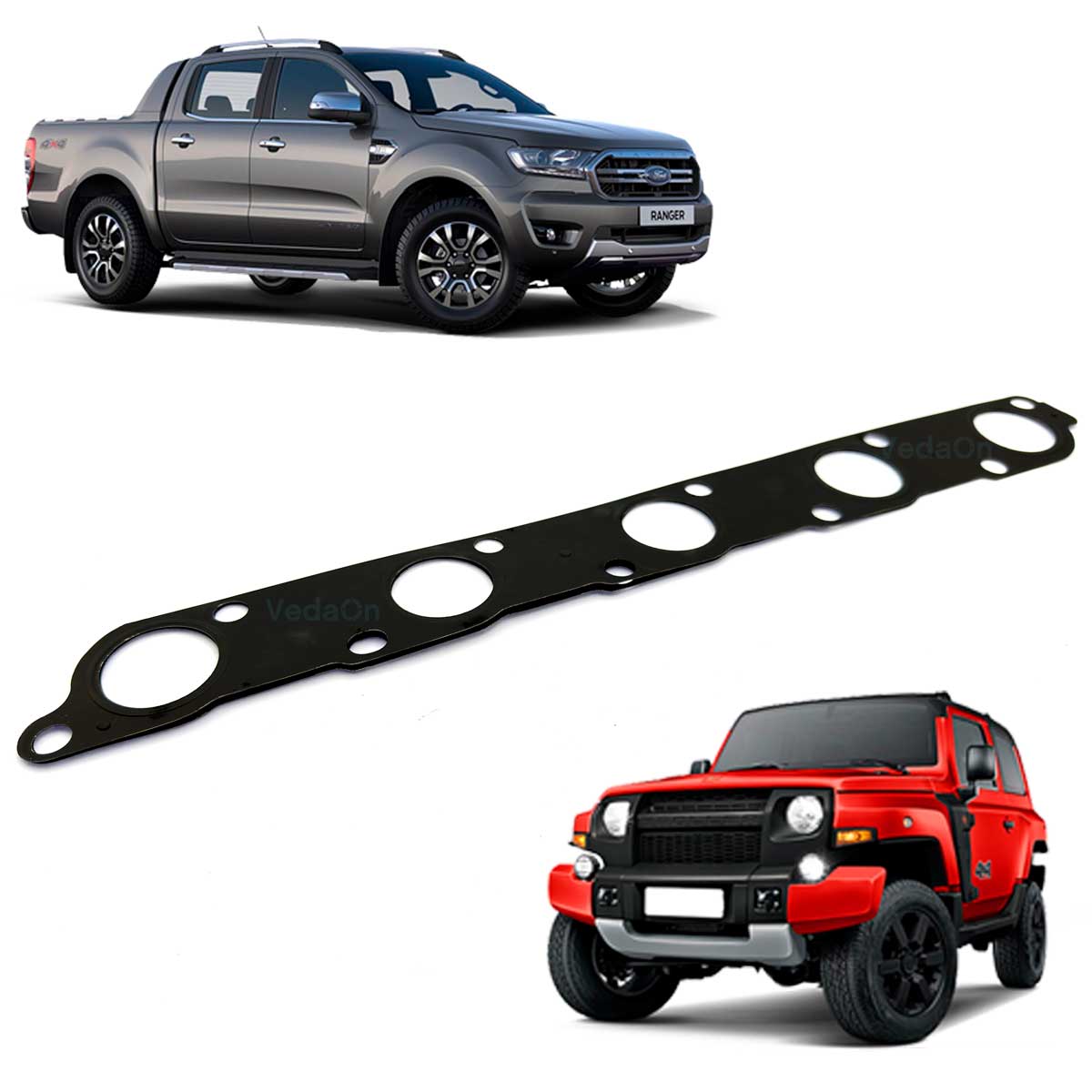 Junta de Coletor de Escapamento Ford Ranger 3.2 20V 5 Cilindros