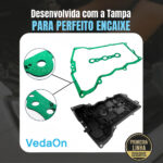 Junta Tampa de Válvula Renault Logan Sandero 1.0 12v Flex 3cc - NA - Imagem 5
