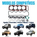 Kit Junta Superior S10 Blazer Mwm Sprint 4.07 2.8 Nissan Frontier Xterra Troller Agrale - Imagem 3
