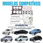 Kit Junta Superior Hyundai Azera 3.0 V6 2012/2017( tv plástico) - Imagem 4