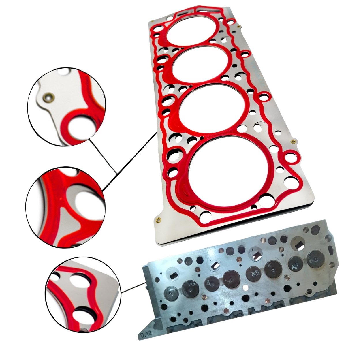 Junta De Cabeçote H100/Mitsubishi/L200/Pajero Hpe - Imagem 9