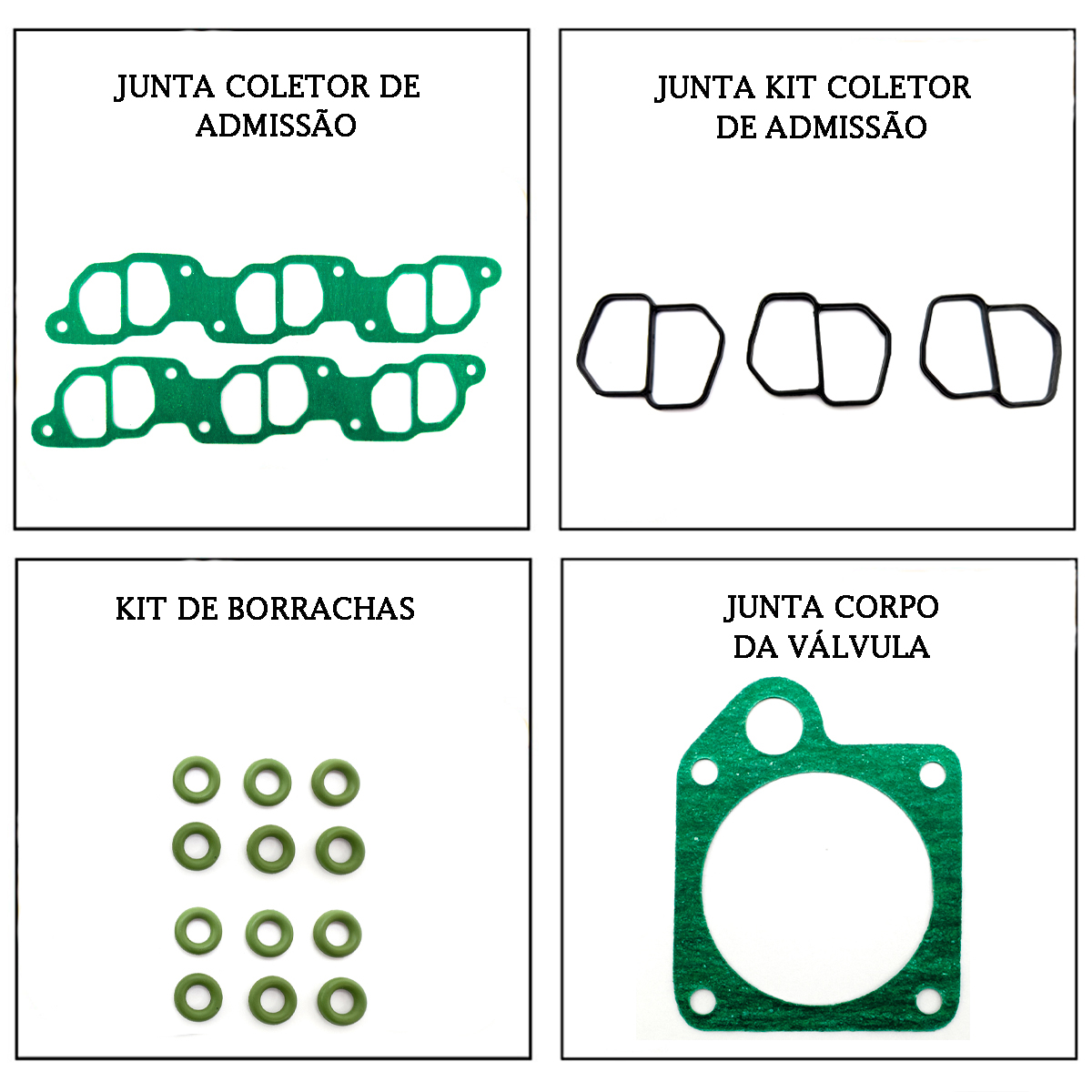 Kit Juntas do Coletor de Adm Ranger 4.0 94/... V6 12V 244 - Imagem 2