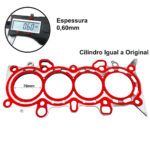 Junta De Cabeçote INOX Honda Civic 1.7 16V D17A/D17Z 2001/... - Imagem 2